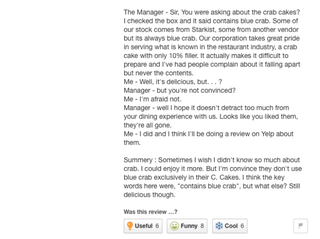 Illustration for article titled Yelp Has a Truly Staggering Number of Dumb Reviews